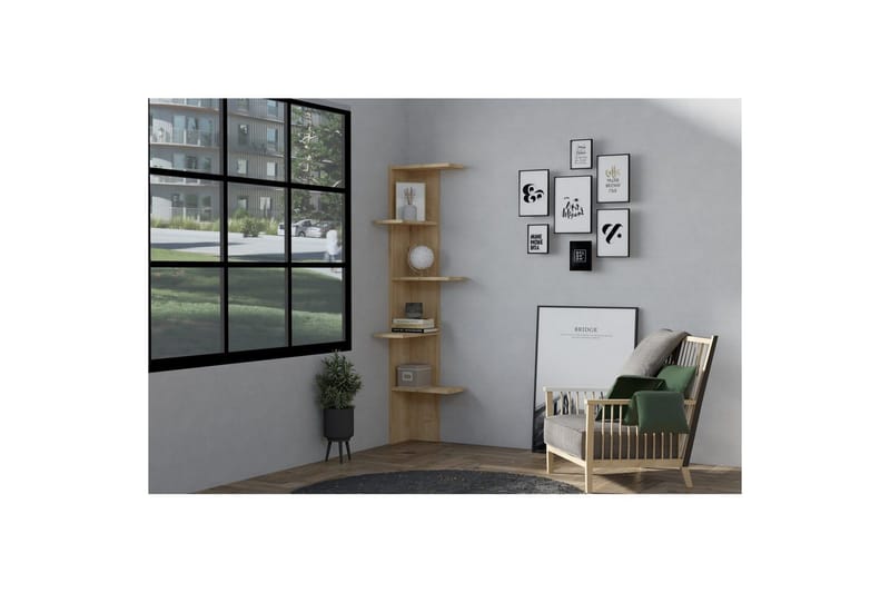 Ruigoord Kirjahylly 40 cm - Tammi - Säilytys - Hylly - Kirjahylly