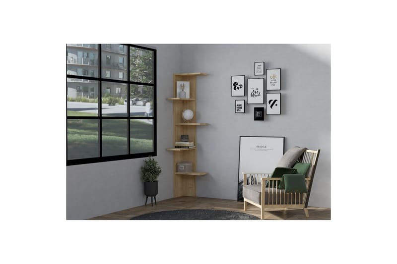 Ruigoord Kirjahylly 40 cm - Tammi - Säilytys - Hylly - Kirjahylly