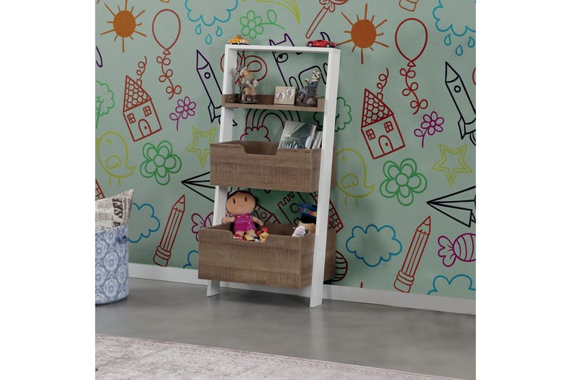 Säilytyshylly Skoglund - Ruskea/Valkoinen - Säilytys - Hylly