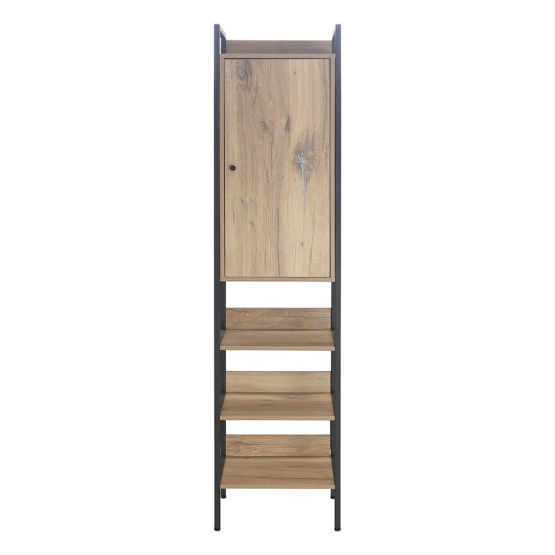 Viiniteline Bjeldor Rustic melamiini 44x40x180 cm - ruskea - Säilytys - Hylly - Säilytyshylly - Viiniteline & viinihylly