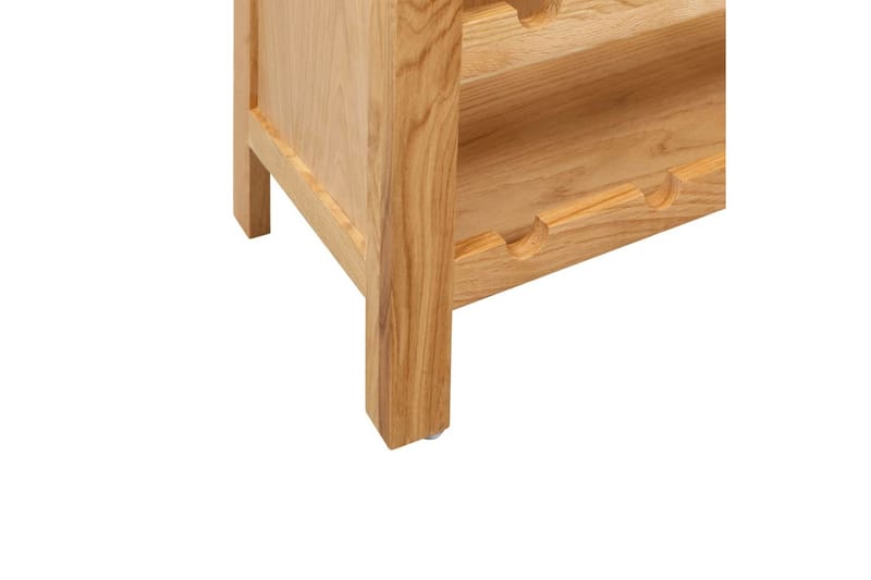 Viinikaappi 72x32x90 cm täystammi - Ruskea - Säilytys - Hylly - Säilytyshylly - Viiniteline & viinihylly