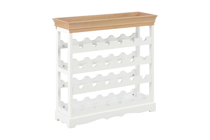 Viinikaappi valkoinen 70x22,5x70,5 cm MDF - Valkoinen - Säilytys - Hylly - Säilytyshylly - Viiniteline & viinihylly