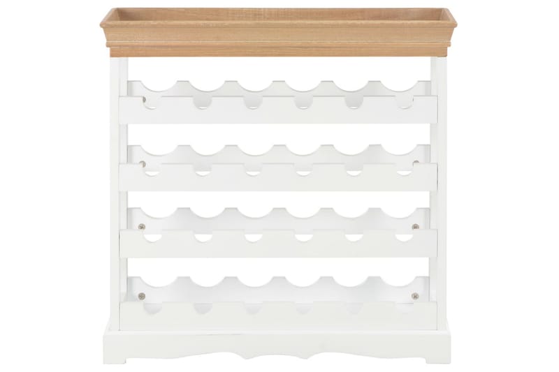 Viinikaappi valkoinen 70x22,5x70,5 cm MDF - Valkoinen - Säilytys - Hylly - Säilytyshylly - Viiniteline & viinihylly