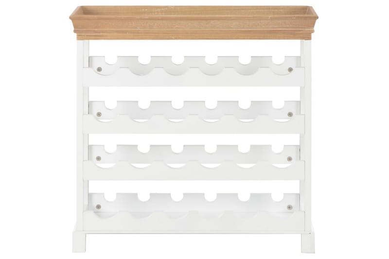 Viinikaappi valkoinen 70x22,5x70,5 cm MDF - Valkoinen - Säilytys - Hylly - Säilytyshylly - Viiniteline & viinihylly