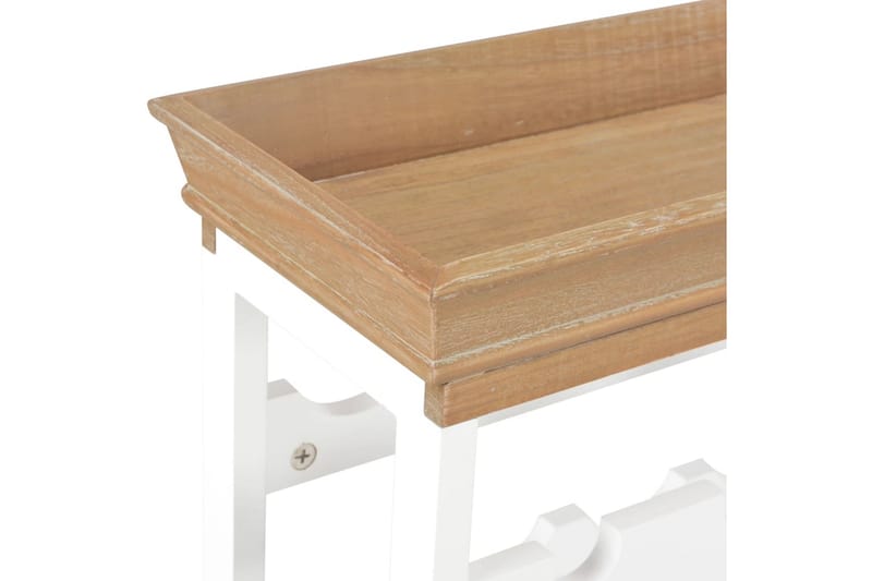 Viinikaappi valkoinen 70x22,5x70,5 cm MDF - Valkoinen - Säilytys - Hylly - Säilytyshylly - Viiniteline & viinihylly