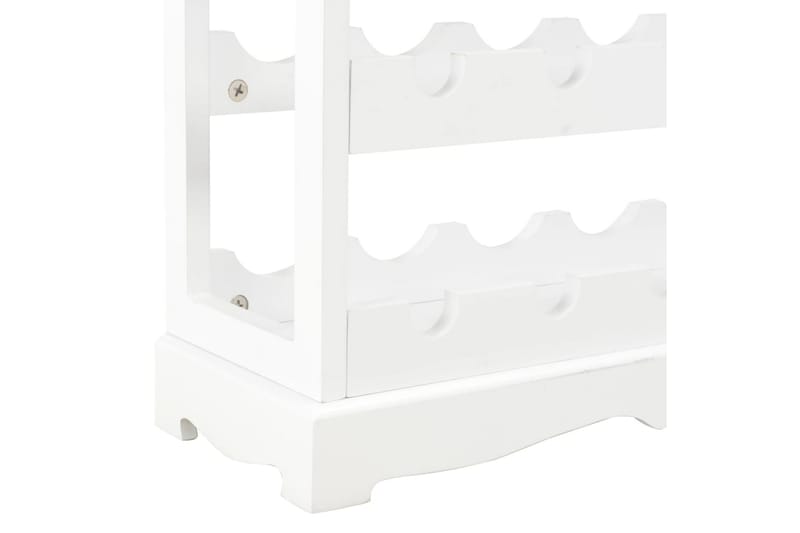 Viinikaappi valkoinen 70x22,5x70,5 cm MDF - Valkoinen - Säilytys - Hylly - Säilytyshylly - Viiniteline & viinihylly