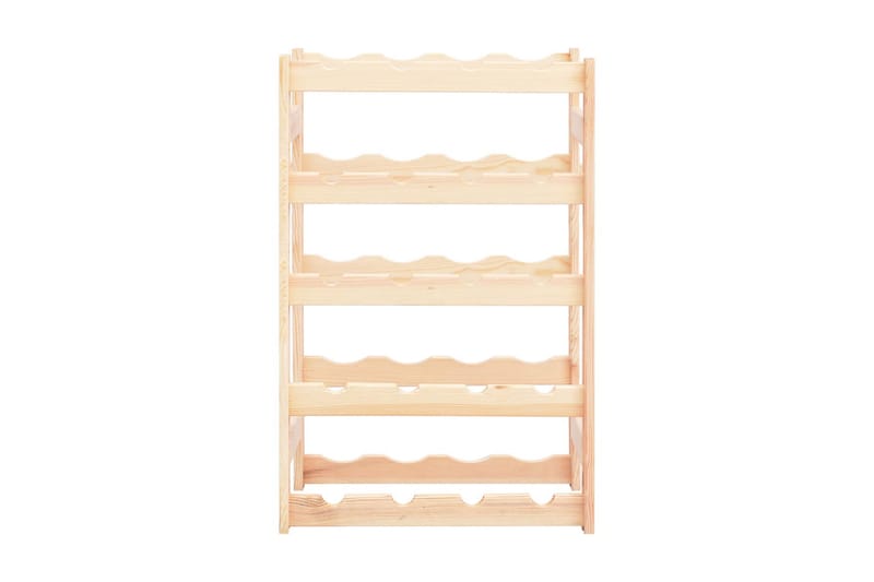Viinipulloteline 20 pullolle mänty - Beige - Säilytys - Hylly - Säilytyshylly - Viiniteline & viinihylly