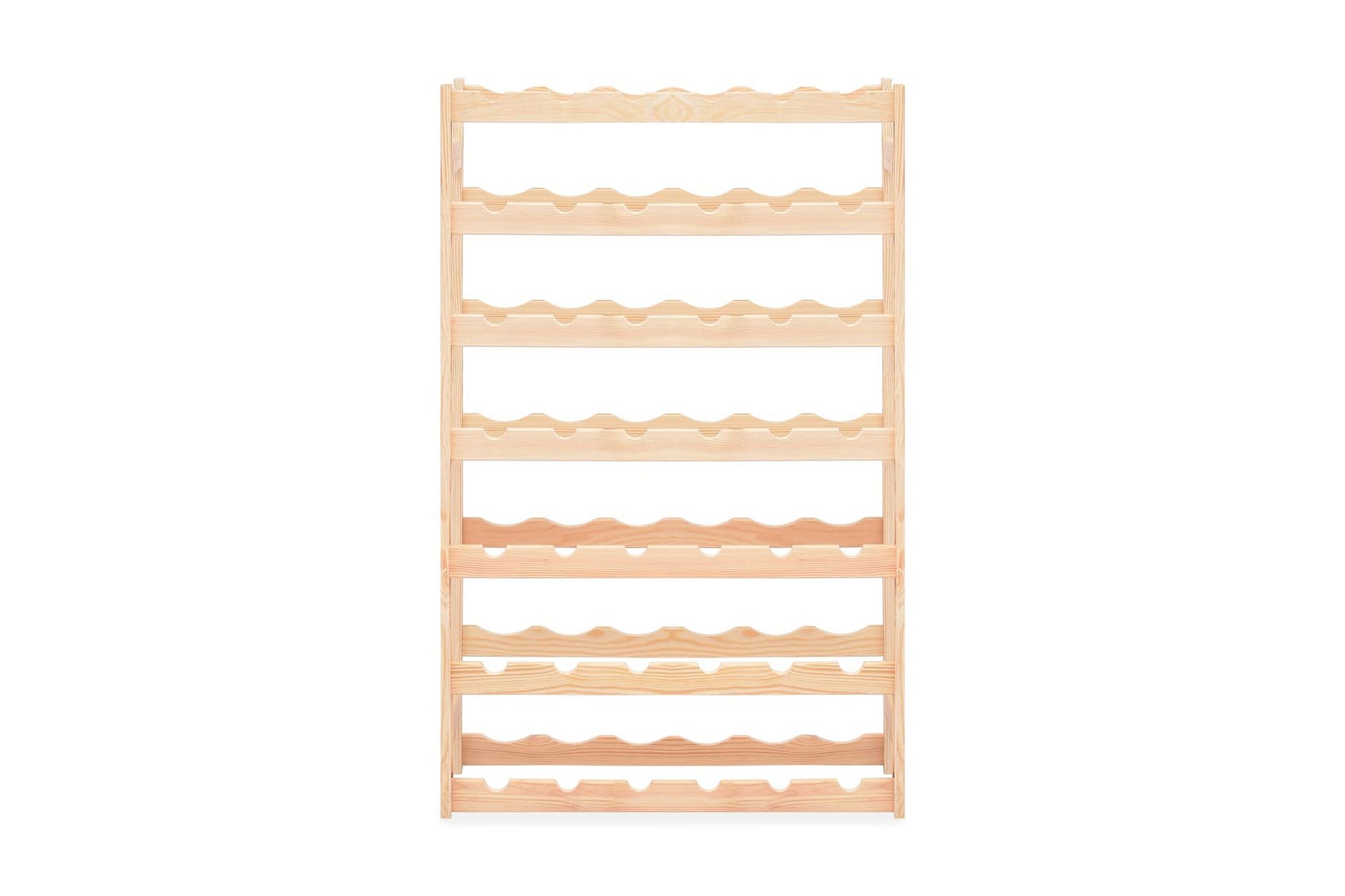 Viinipulloteline 42 pullolle mänty - Beige - Säilytys - Hylly - Säilytyshylly - Viiniteline & viinihylly