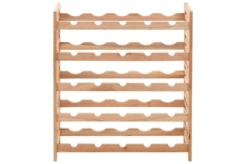 Viiniteline 25 pullolle pähkinäpuu 63x25x73 cm - Beige - Säilytys - Hylly - Säilytyshylly - Viiniteline & viinihylly