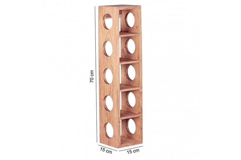 Viiniteline Tesky 15x15 cm - Puu/Luonnonväri - Säilytys - Hylly - Säilytyshylly - Viiniteline & viinihylly