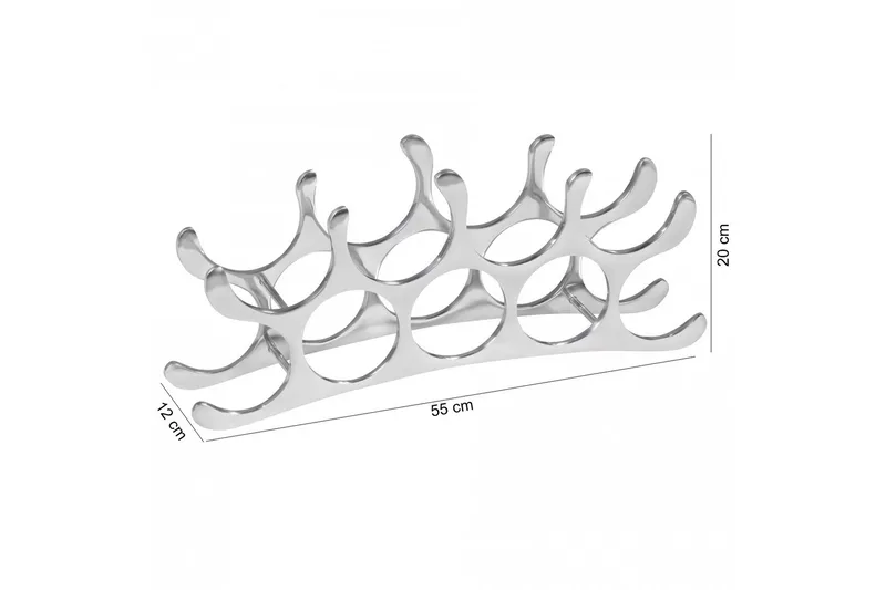 Viiniteline Zunino - Hopea - Säilytys - Hylly - Säilytyshylly - Viiniteline & viinihylly