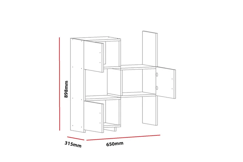 Säilytyshylly Pangler - Säilytys - Hylly - Kirjahylly