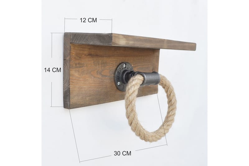 Säilytyskaluste Valid 30 cm - Ruskea - Säilytys - Hylly - Seinähylly