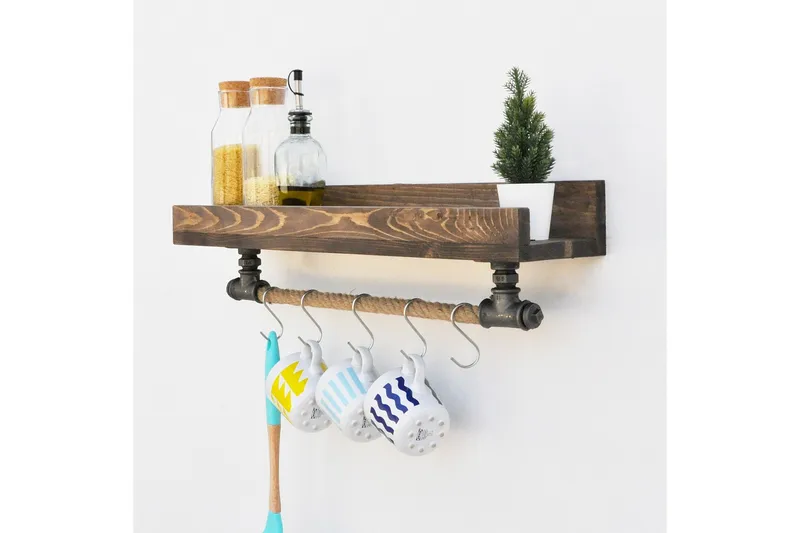 Säilytyskaluste Valid 60 cm - Musta - Säilytys - Hylly - Seinähylly