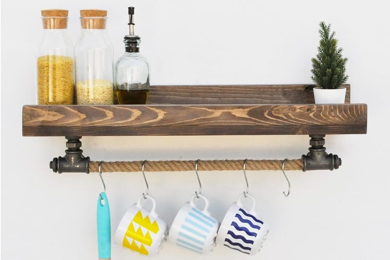 Säilytyskaluste Valid 60 cm - Musta - Säilytys - Hylly - Seinähylly