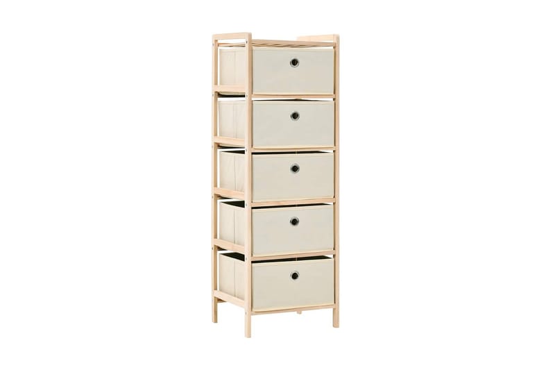Säilytysteline 5 kangaskorilla setripuu beige - Beige - Säilytys - Hylly - Tikashylly