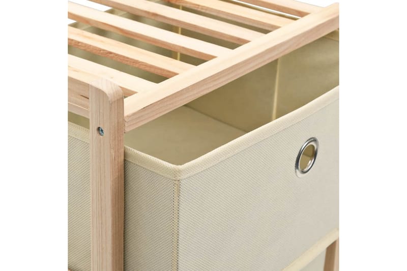 Säilytysteline 5 kangaskorilla setripuu beige - Beige - Säilytys - Hylly - Tikashylly