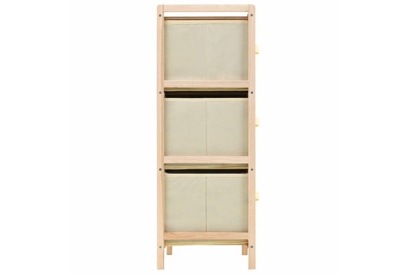 Säilytysteline 6 kangaskorilla setripuu beige - Beige - Säilytys - Hylly - Tikashylly