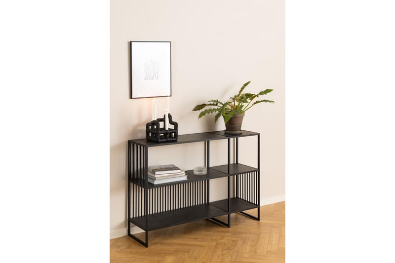 Saklani Kirjahylly 120 cm - Musta - Säilytys - Hylly - Kirjahylly