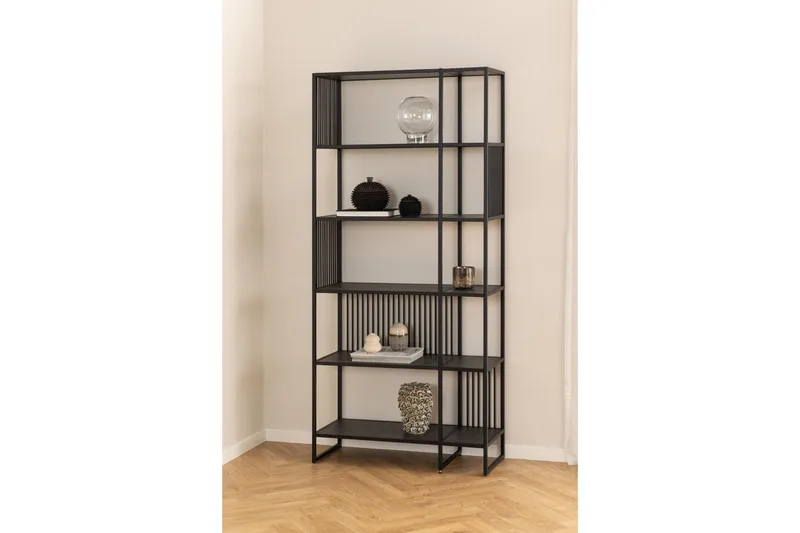 Saklani Kirjahylly 85 cm - Musta - Säilytys - Hylly - Kirjahylly