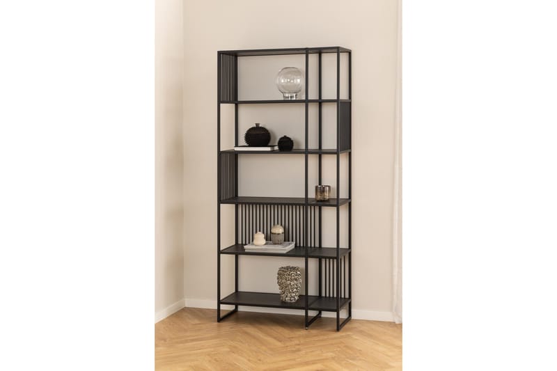 Saklani Kirjahylly 85 cm - Musta - Säilytys - Hylly - Kirjahylly
