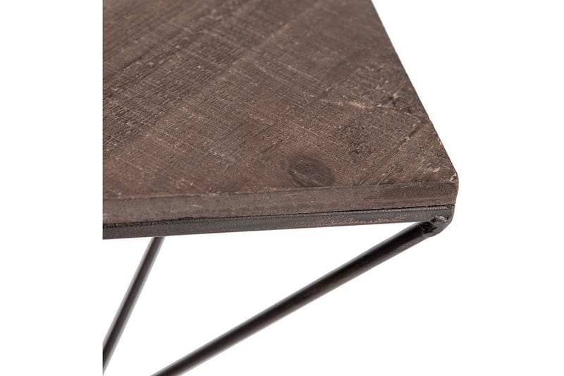 Seinähylly 30x33 cm - Pähkinä/Musta - Säilytys - Hylly - Seinähylly