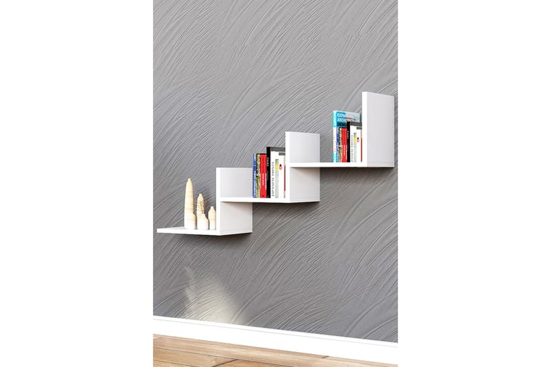 Seinähylly 60x90 cm - Valkoinen - Säilytys - Hylly - Seinähylly