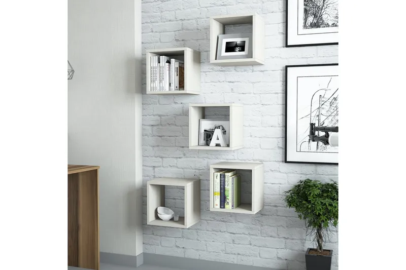 Seinähylly Amtorp 30 cm, Ruskea