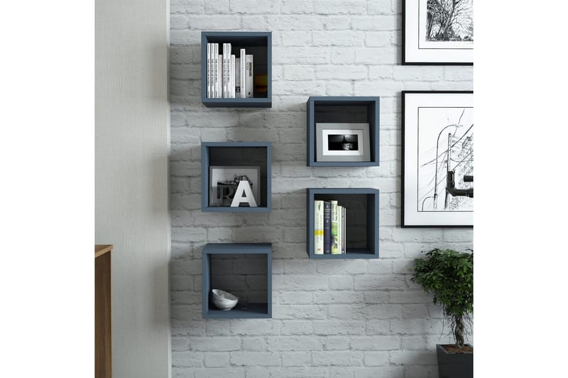 Seinähylly Amtorp 30 cm - Sininen - Säilytys - Hylly - Seinähylly