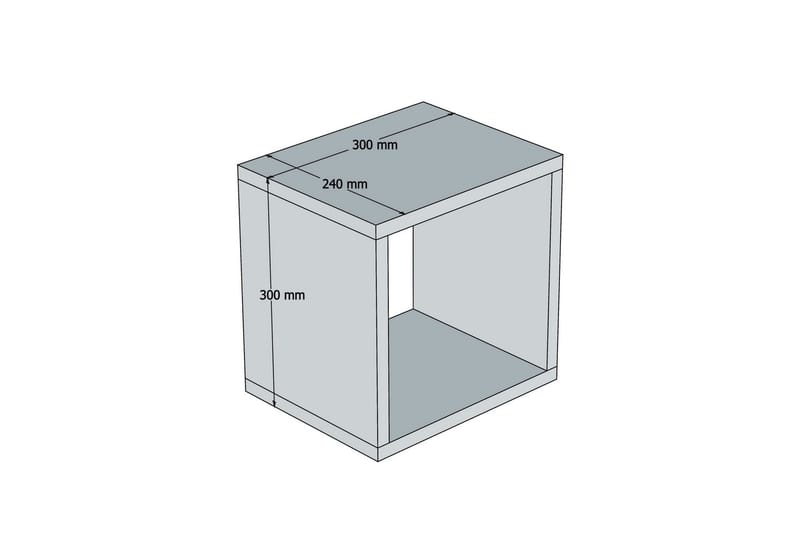 Seinähylly Amtorp 30 cm - Sininen - Säilytys - Hylly - Seinähylly