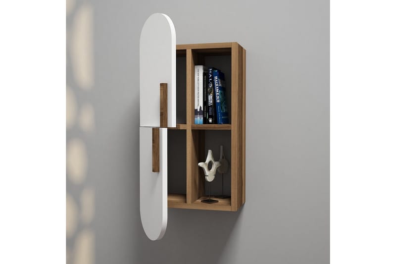 Seinähylly Amtorp 35 cm - Ruskea/Valkoinen - Säilytys - Hylly - Seinähylly