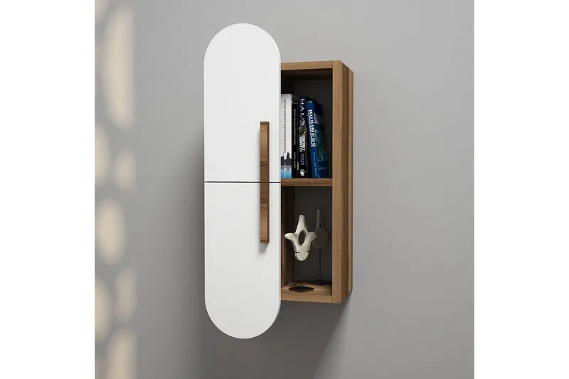 Seinähylly Amtorp 35 cm - Ruskea/Valkoinen - Säilytys - Hylly - Seinähylly