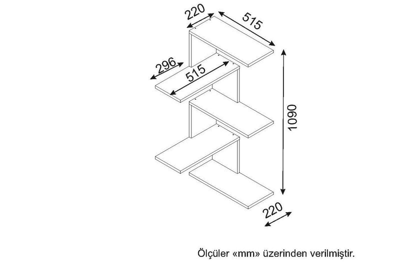 Seinähylly Annax - Säilytys - Hylly - Kulmahylly