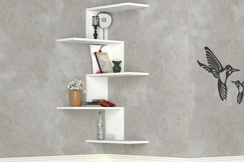 Seinähylly Annax - Säilytys - Hylly - Kulmahylly