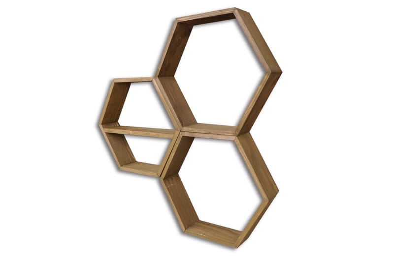 Seinähylly Arthur 3 Kuusikulmio - Säilytys - Hylly - Seinähylly