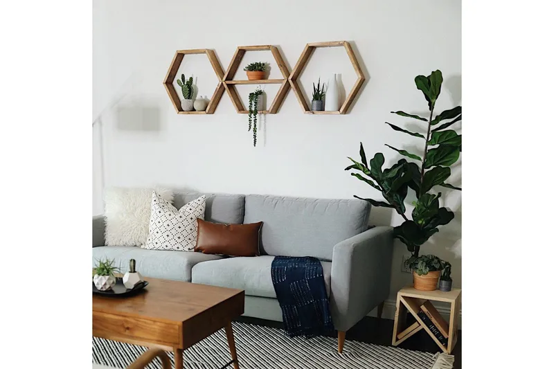 Seinähylly Arthur 3 Kuusikulmio - Säilytys - Hylly - Seinähylly