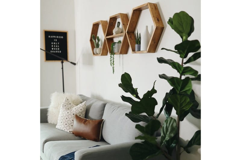 Seinähylly Arthur 3 Kuusikulmio - Säilytys - Hylly - Seinähylly