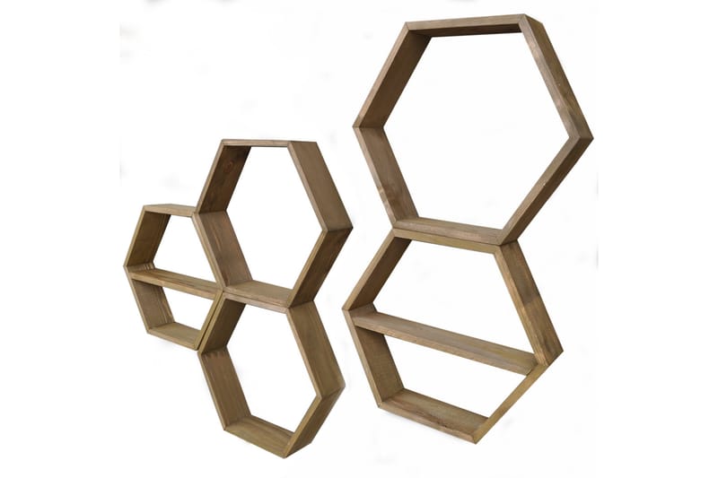 Seinähylly Arthur 5 Kuusikulmio - Säilytys - Hylly - Seinähylly