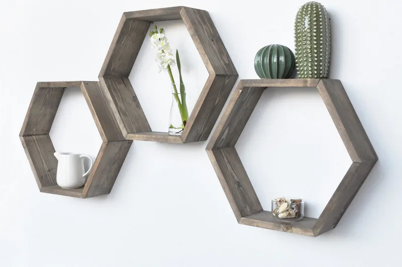 Seinähylly Arthur Kuusikulmio - Säilytys - Hylly - Seinähylly