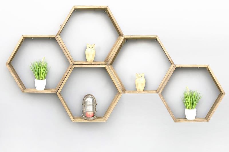 Seinähylly Arthur Kuusikulmio - Säilytys - Hylly - Seinähylly