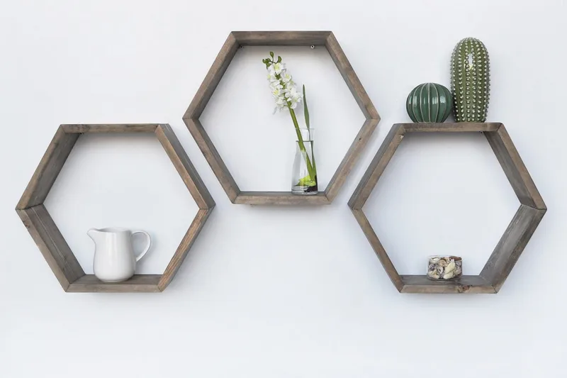 Seinähylly Arthur Kuusikulmio - Säilytys - Hylly - Seinähylly