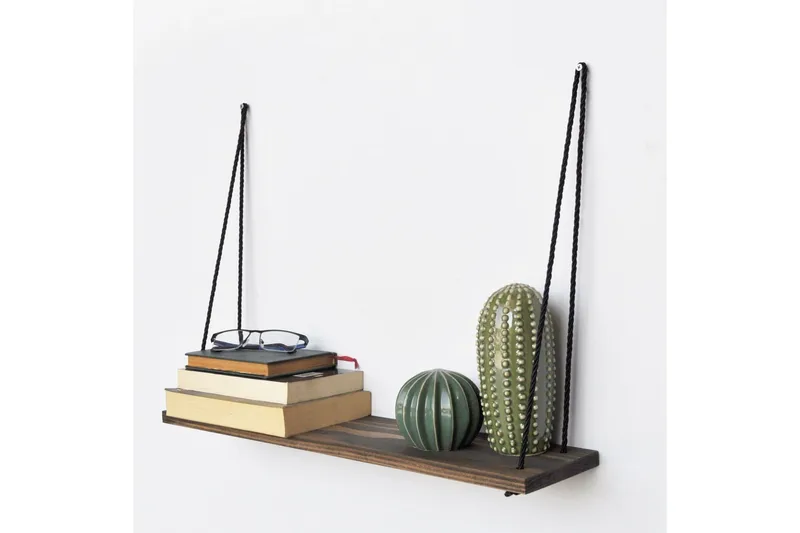 Seinähylly Arthur Naru - Tummanruskea - Säilytys - Hylly - Seinähylly