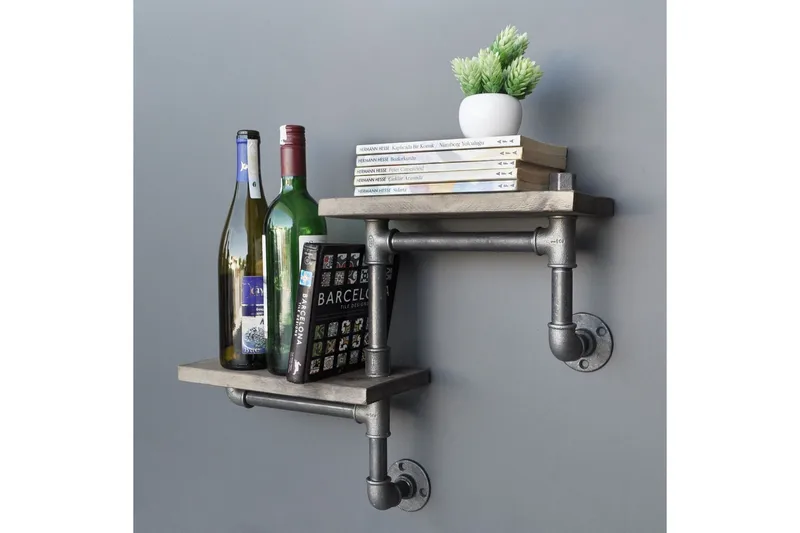 Seinähylly Arthur Putki/Puu - Säilytys - Hylly - Seinähylly