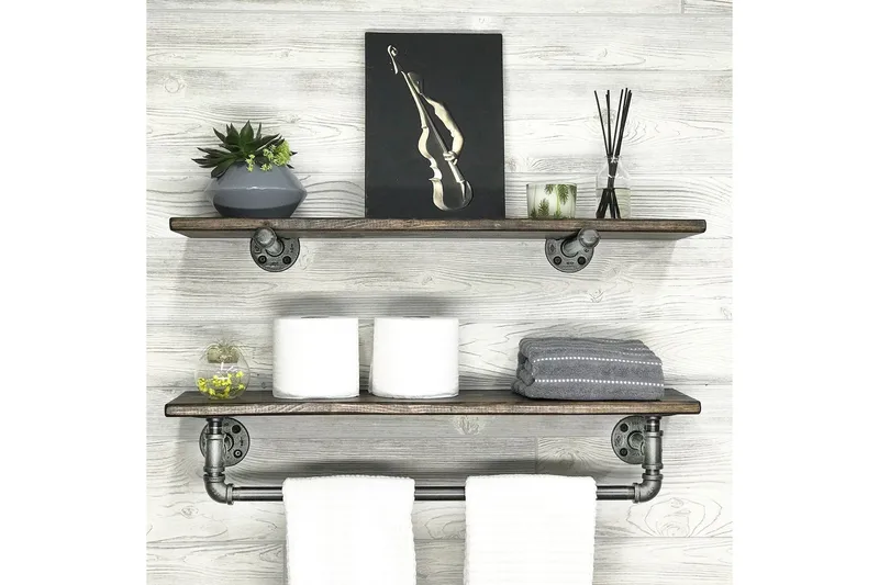 Seinähylly Arthur Putki/Puu - Säilytys - Hylly - Seinähylly