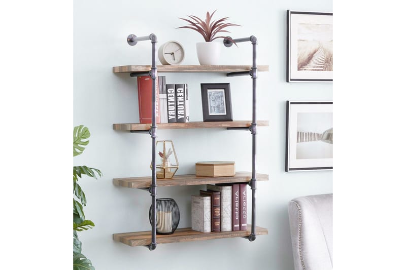 Seinähylly Arthur Putki/Puu - Säilytys - Hylly - Seinähylly