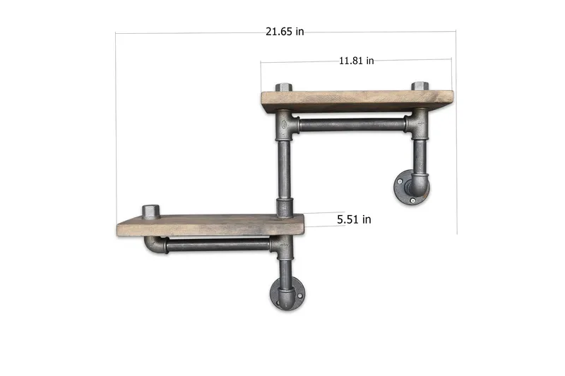 Seinähylly Arthur Putki/Puu - Säilytys - Hylly - Seinähylly