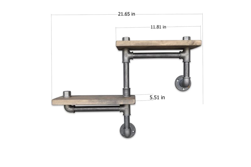Seinähylly Arthur Putki/Puu - Säilytys - Hylly - Seinähylly