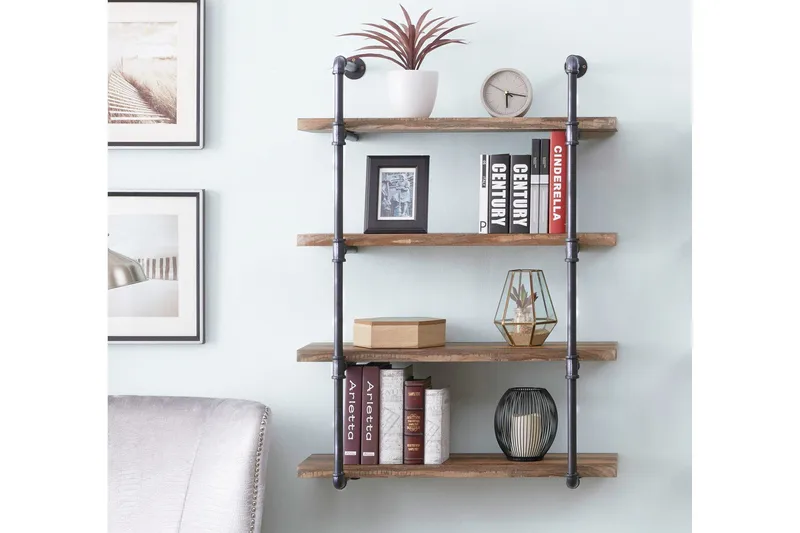 Seinähylly Arthur Putki/Puu - Säilytys - Hylly - Seinähylly