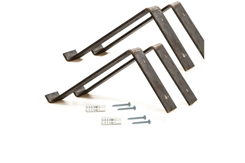 Seinähylly Benjin 40 cm - Musta/Pähkinä - Säilytys - Hylly - Seinähylly