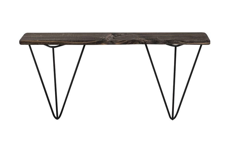 Seinähylly Boeklo 15x60 cm, Musta/pähkinä